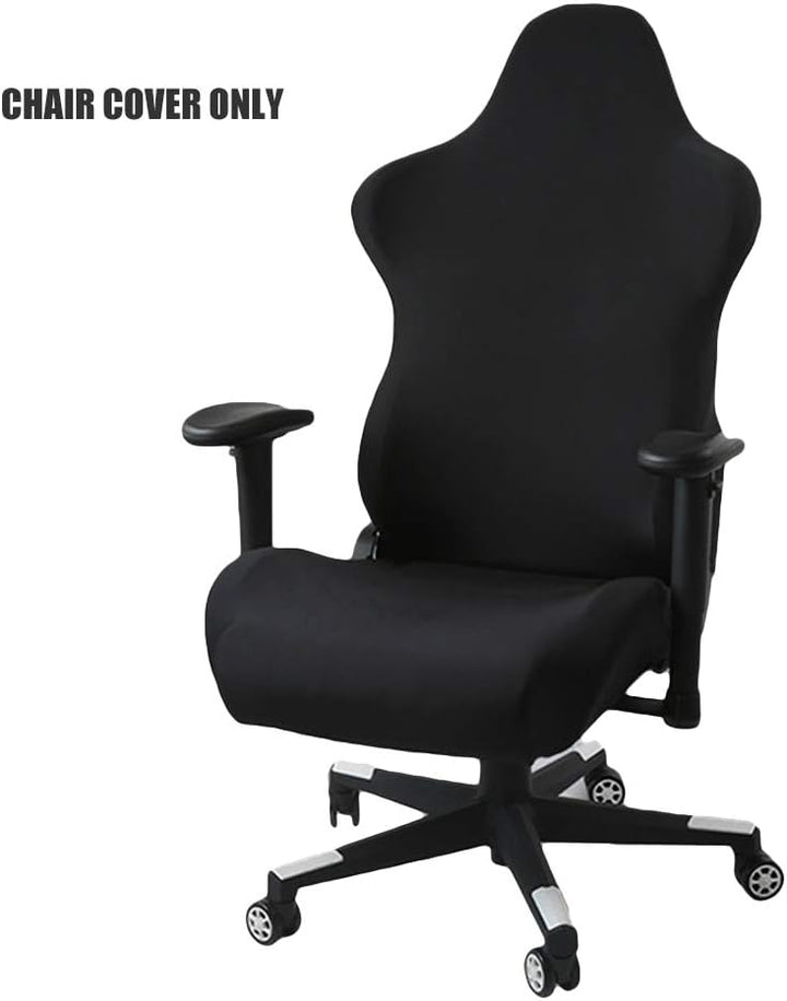 Schwarze Dehnbare Gaming-Stuhlbezüge Schonbezüge, ergonomische Büro-Computerspielstuhl-Schonbezüge f