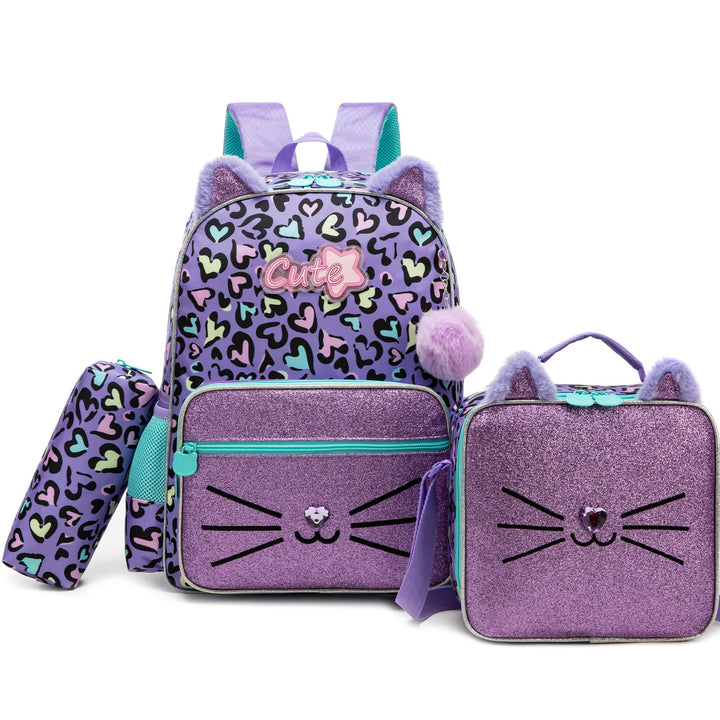 HTgroce Schulrucksack Mädchen Teenager Schultasche Schulranzen Set Rucksack für Mädchen Schule Freiz