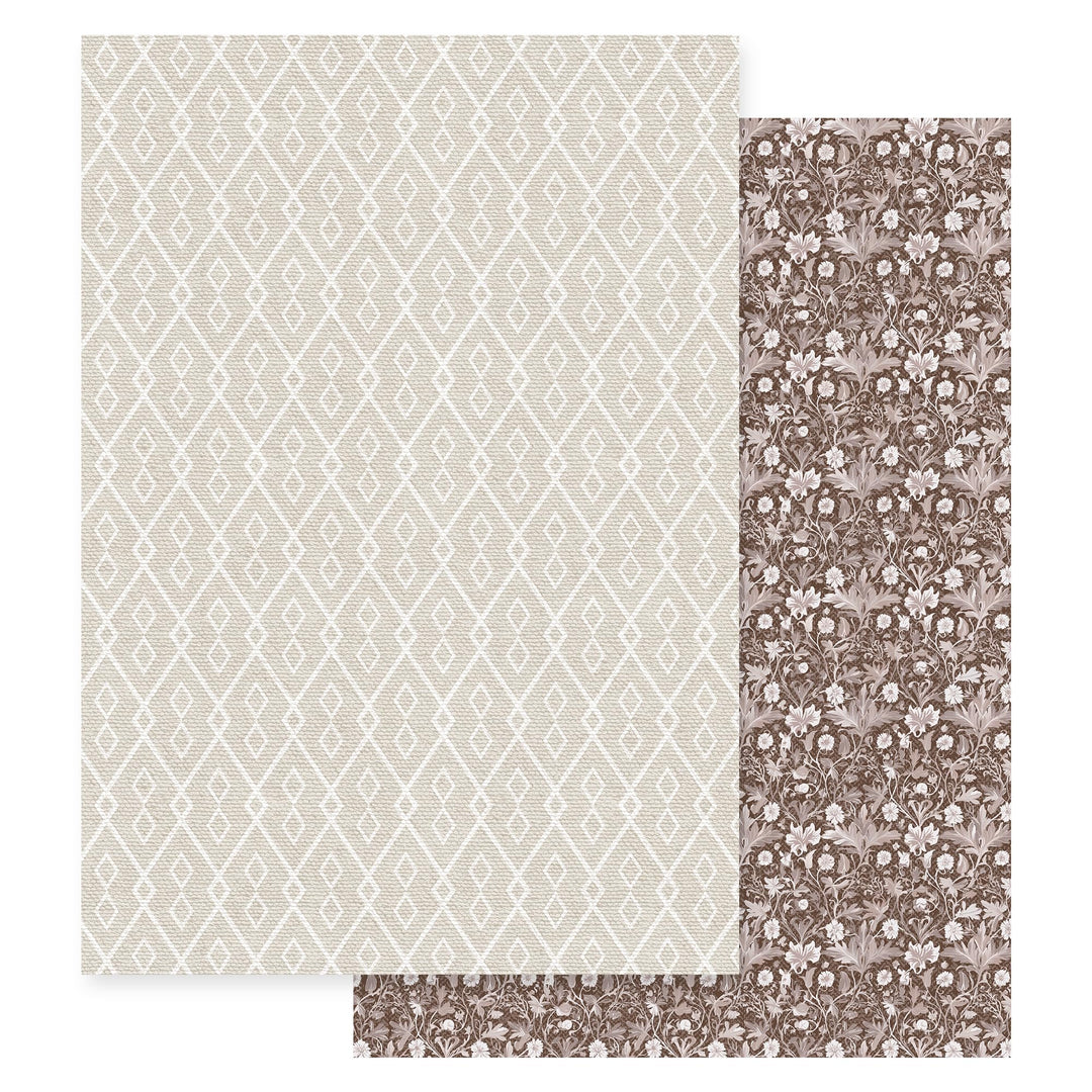 BanaSuper Baby Spielmatte Boho-Stil, 200x140x1,5cm Krabbelmatte im Bohemian Design, EN71 Zertifizier