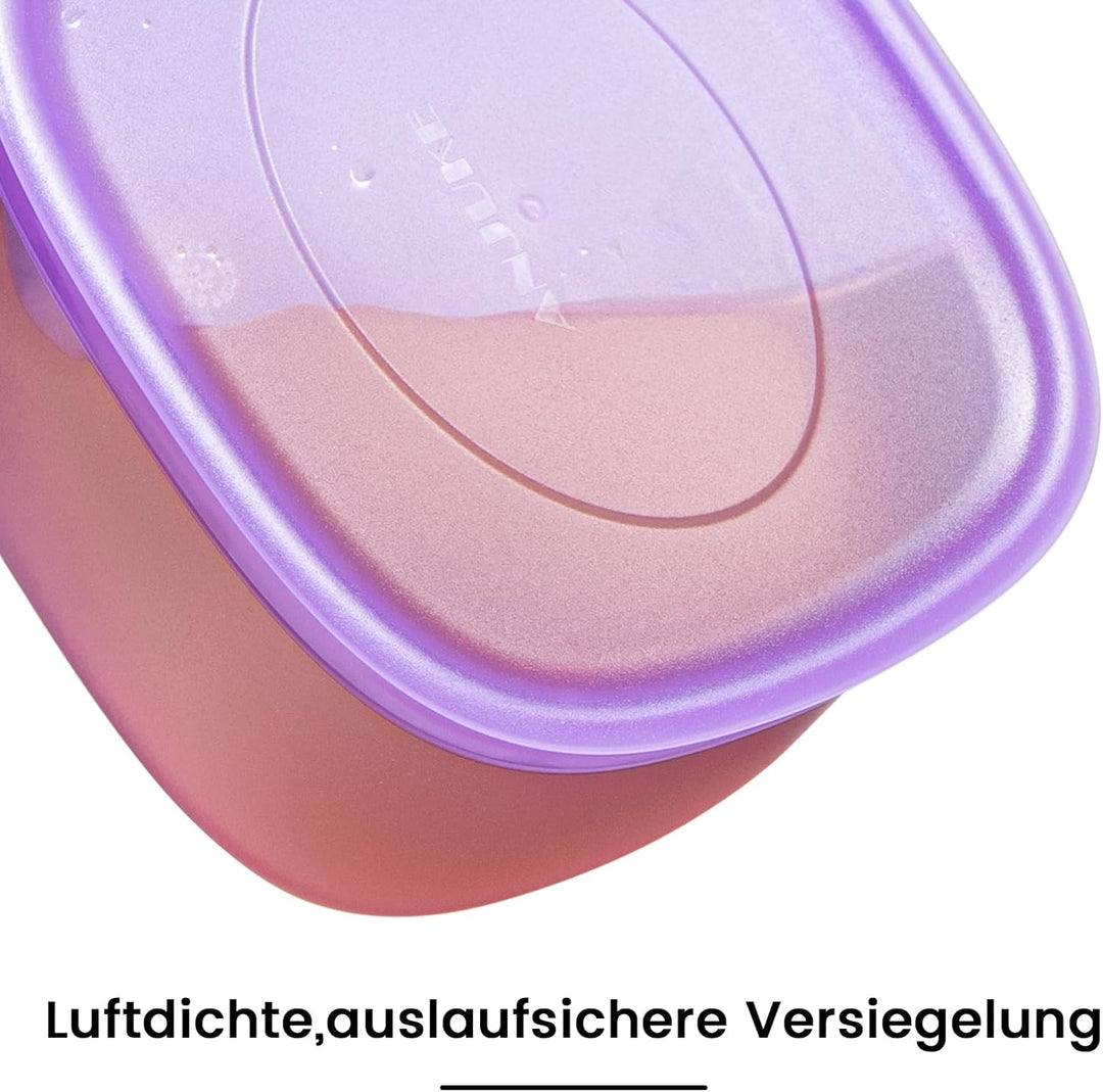 500ML Snackbox, BPA-FREI, 7PCS Snackteller mit Deckel Perfekt für Süssigkeiten, Kekse, Obst, Nüsse,