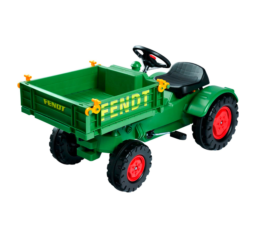 BIG - Fendt Geräteträger - Kindertraktor, Spielfahrzeug mit Präzisionskettenantrieb, 3-fach verstell