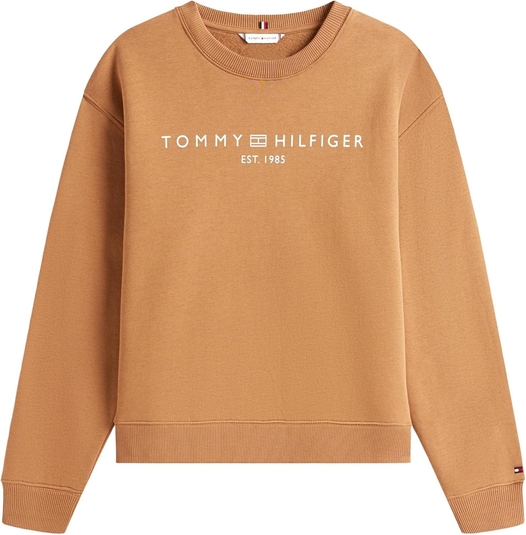 TOMMY HILFIGER Damen Sweatshirts, XXS Brown (Hickory)