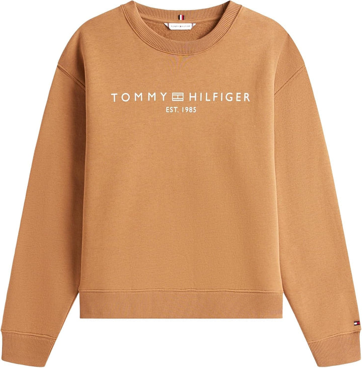 TOMMY HILFIGER Damen Sweatshirts, XXS Brown (Hickory)