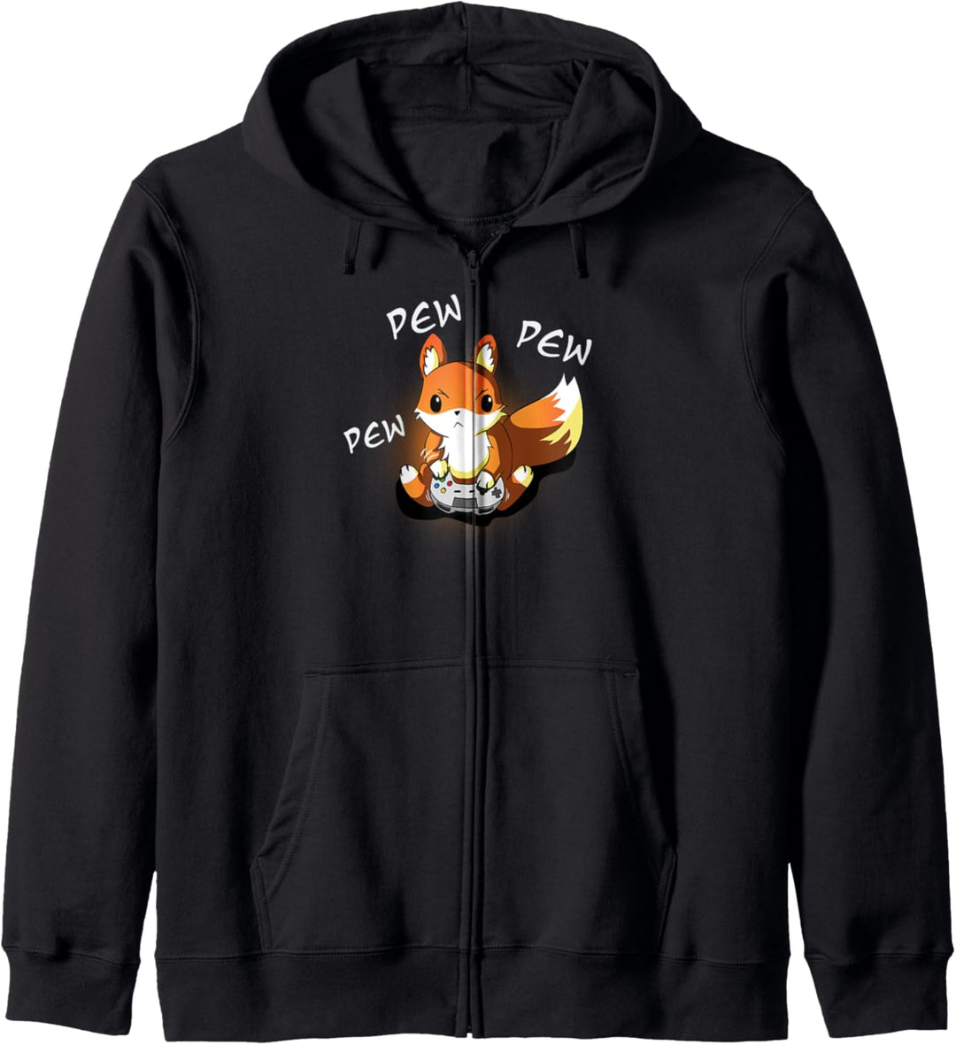 Angry Gamer Fox, Kawaii niedliches Gaming Design für Zocker Kapuzenjacke