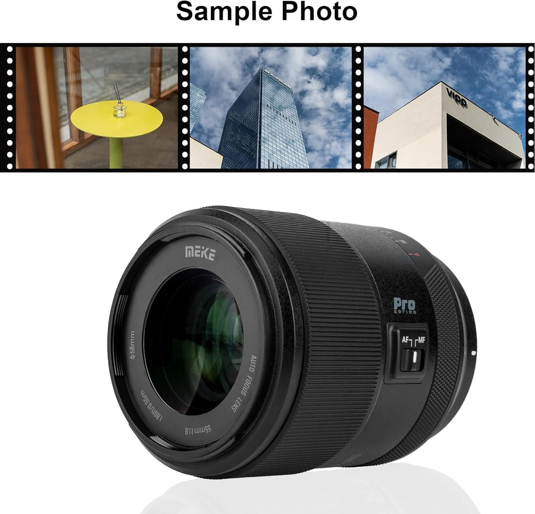 Meike 55 mm F1.8 Pro Vollformat-AF-STM-Objektiv, hochauflösende 8K-Autofokus-Festbrennweiten-Portrai