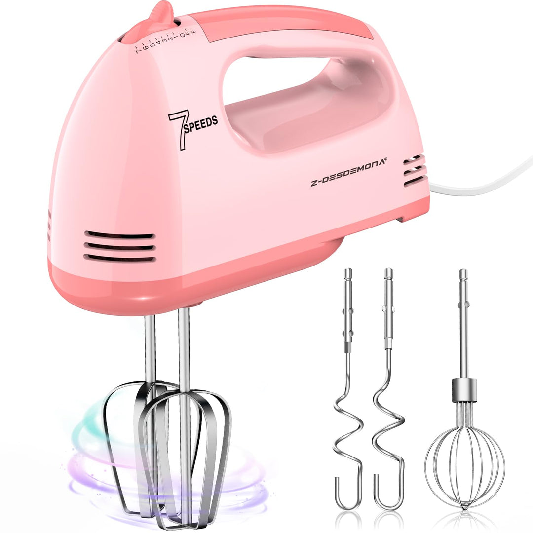 Elektrischer Handmixer, Kleine Lebensmittelmischer 7 Geschwindigkeiten Handmischer, 304 * (1 * Whisk