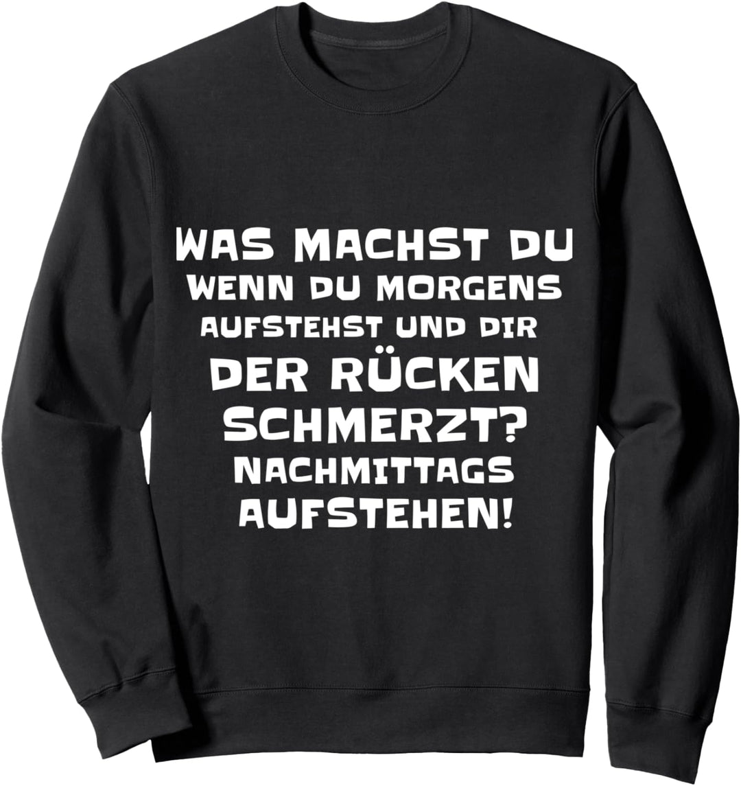 Faultier Spruch für Langschläfer mit Kaffee Sweatshirt
