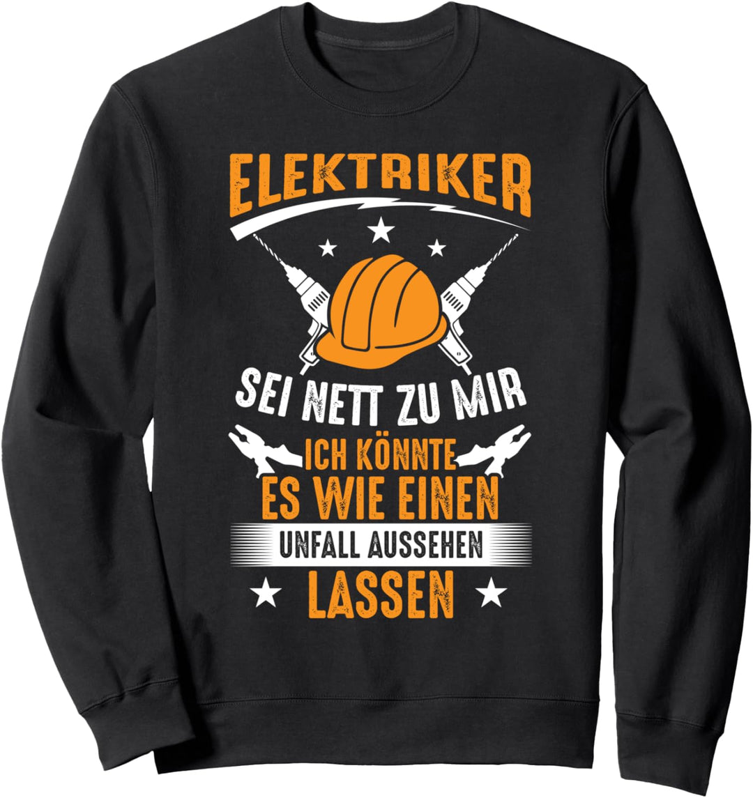 Lustige Elektriker Sweatshirt