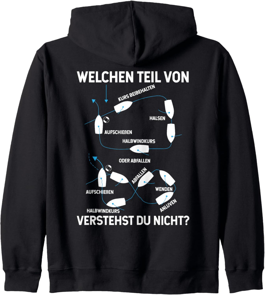 Mann über Bord Manöver | RÜCKENDRUCK BACKPRINT Kapuzenjacke