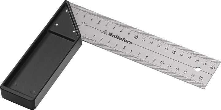 Hultafors Schreinerwinkel, 20 cm, 260003, Anschlagwinkel mit Klinge aus eloxiertem Aluminium, 20 cm
