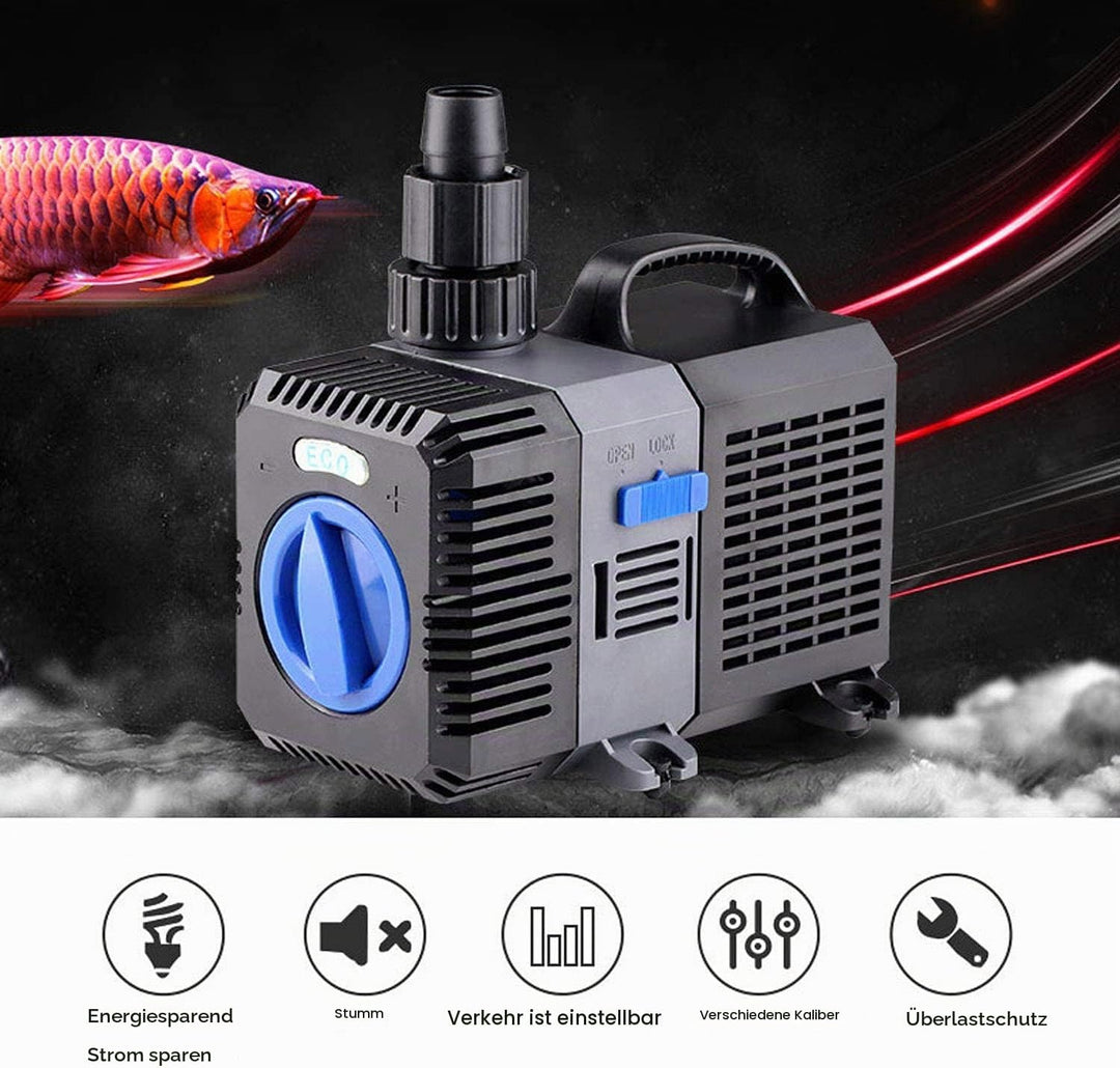 EXLECO Super Eco Teichpumpe Filterpumpe 4500L/H 30Watt Energiespar Wasserpumpe Koiteich Bachlaufpump