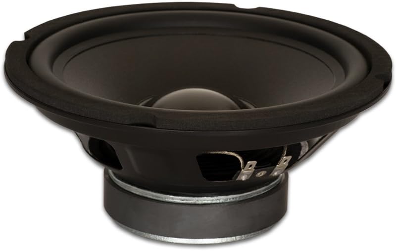 Goldwood Sound GW-8028 Gummi-Sicke 8 Zoll Tieftöner 190 Watt 8 Ohm Ersatz-Lautsprecher 8 Ohm Impedan