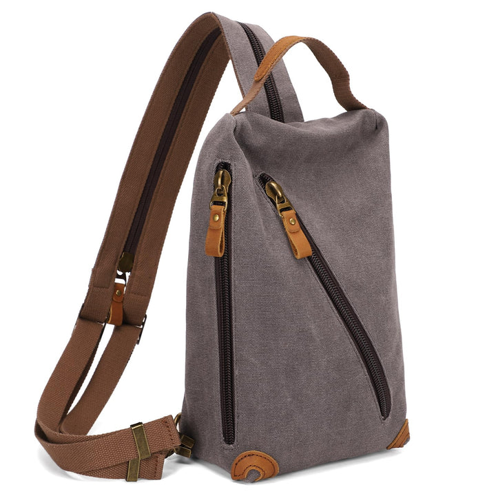KL928 Canvas Sling Bag Herren und Damen, Schultertasche Crossbody Schulterrucksack Rucksack Shoulder