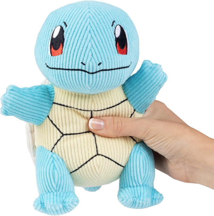 Pokémon Select PKW2994 - Schiggy Kord-Plüsch 20 cm, offizielles Plüsch Schiggy (Blau), Schiggy (Blau