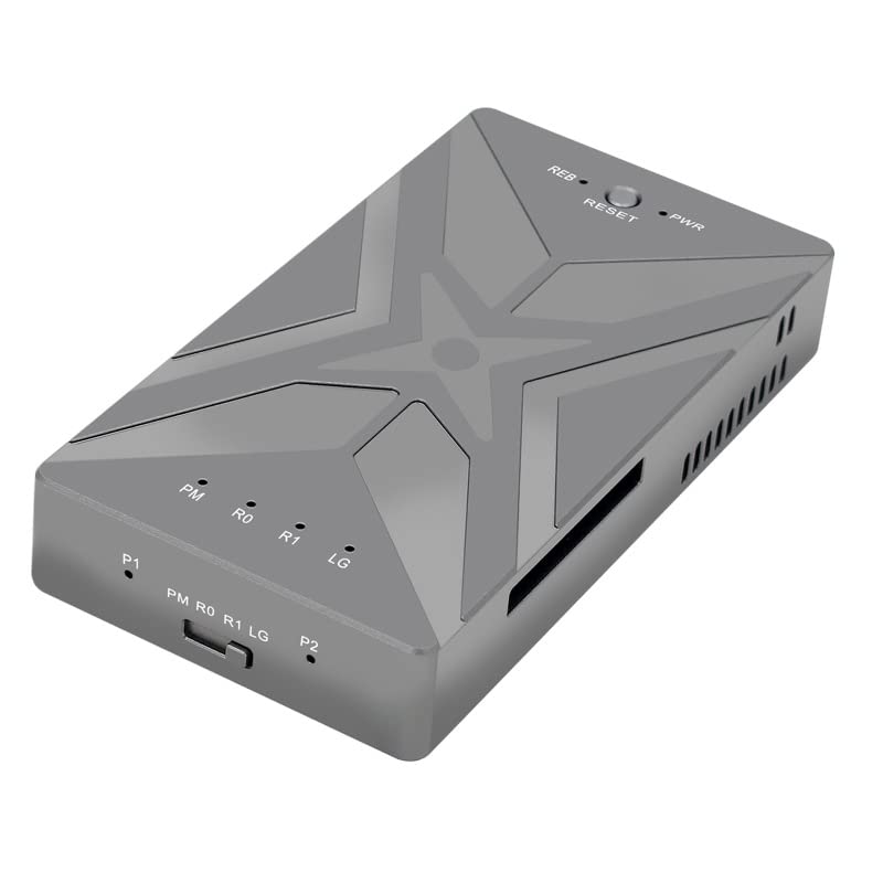 NFHK Dual NVME M.2 NGFF M-Key auf USB-C Type-C Raid0 Raid1 JOBD Big Enclosure 20Gbps with Fan Raid0