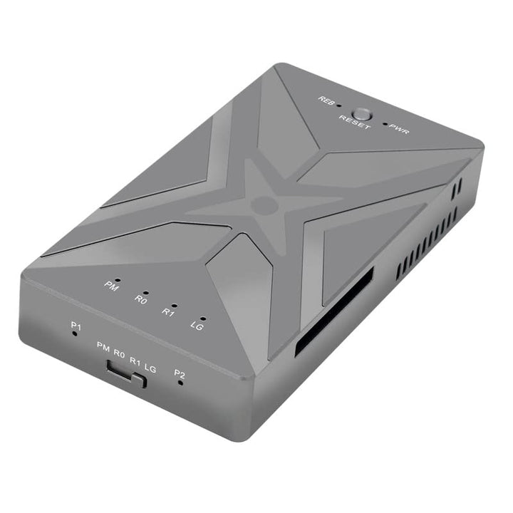 NFHK Dual NVME M.2 NGFF M-Key auf USB-C Type-C Raid0 Raid1 JOBD Big Enclosure 20Gbps with Fan Raid0