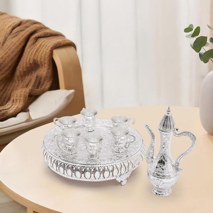 Kaffeetasse und Teekanne Set, Europäisch Teeservice Set mit 1 Teekanne und 6 Tassen, Teekanne, Teese