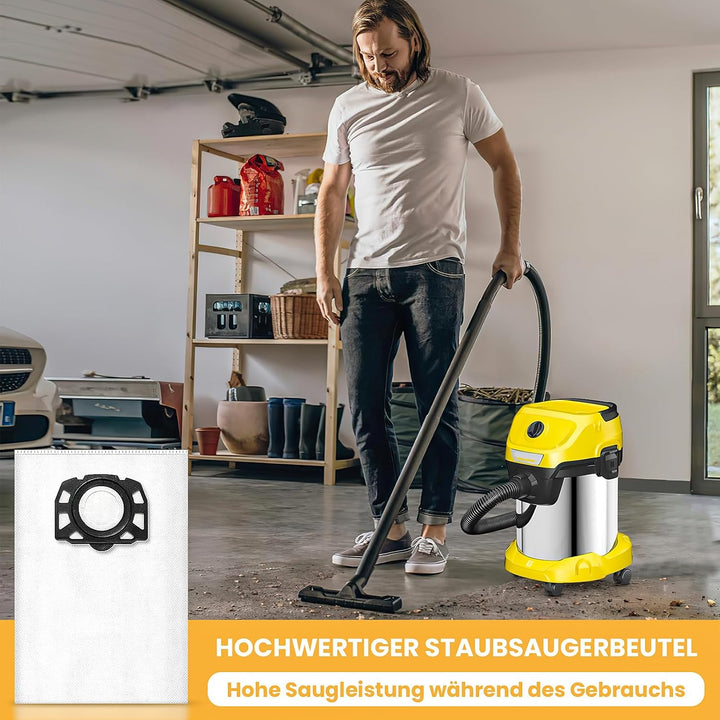 16 Stück KFI 357 Staubsaugerbeutel für Kärcher WD2 Plus / WD3 / WD3 Battery/SE 4001 / SE 4002 / KWD1