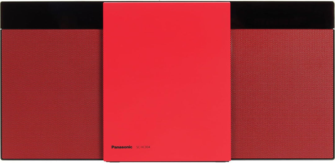 Panasonic SC-HC304EG-R Design-Stereo mit Digital DAB+ (Bluetooth, UKW, , CD, Micro- mit 20 Watt RMS)