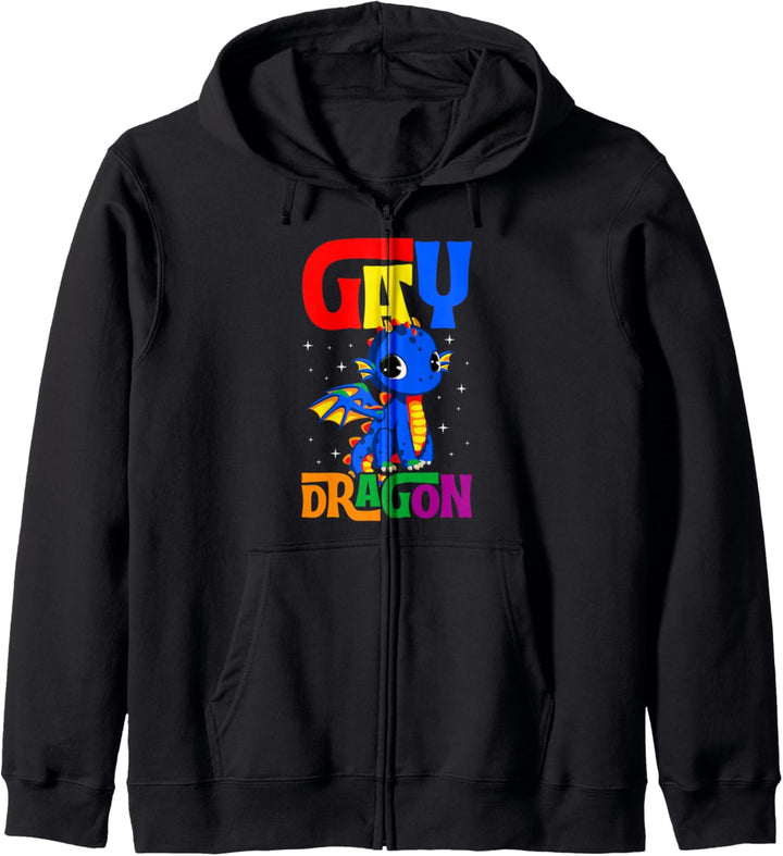 Gay Dragon Cute Trendy Majestic LGBTQ Gay Pride Stuff Teens Kapuzenjacke