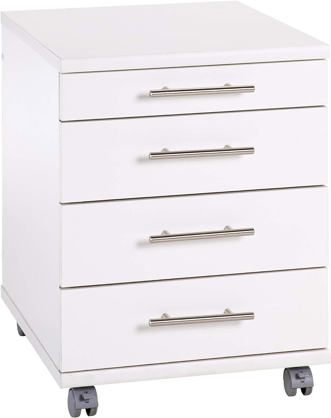 Möbelpartner Rollcontainer Colors, 701399, Weiss, ca. 41,6 x 50 x 56,9 cm, Weiss