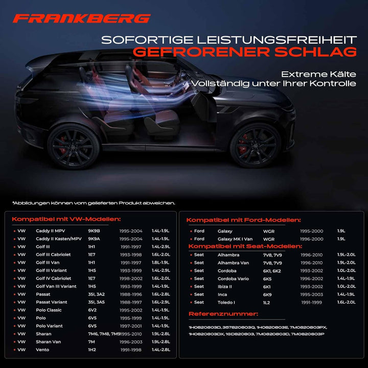 Frankberg Klimakompressor Klimaanlage Kompatibel mit Golf III 1H1 1.6L-2.0L 1991-1997 Golf IV 1E7 1.
