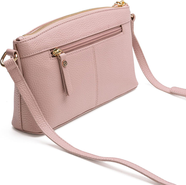 Lazarotti Bologna Leder Umhängetasche Damen | verstellbarer Schultergurt | mittelgrosse Crossbody Ba