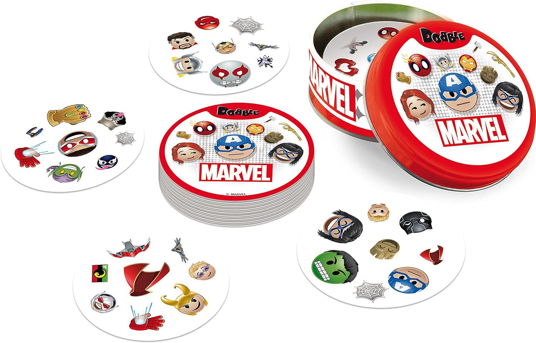 Dobble Breizh – Asmodee – Gesellschaftsspiel – Kartenspiel – Schnelligkeit und Beobachtung Marvel Em