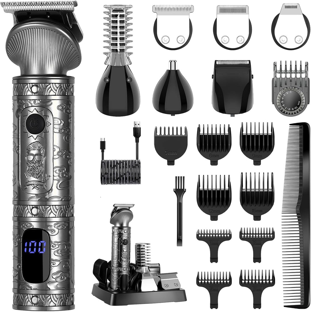 Surker Haarschneidemaschine Set Profi Haarschneider Herren Präzisionstrimmer Barttrimmer Bartschneid