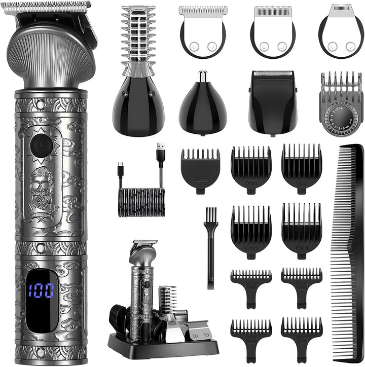 Surker Haarschneidemaschine Set Profi Haarschneider Herren Präzisionstrimmer Barttrimmer Bartschneid