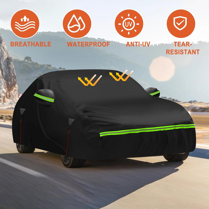 wasserdichte Autoabdeckung für Mercedes Benz A-Klasse 2012-2017, 6 Schichten Outdoor Full Car Cover
