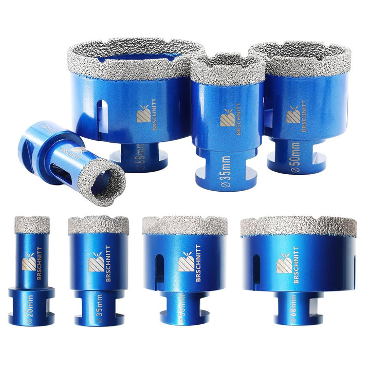 Diamantbohrer Fliesenbohrer Set - 20/35/50/68mm Diamantbohrer für Porzellan Fliese Granit Marmor Tro