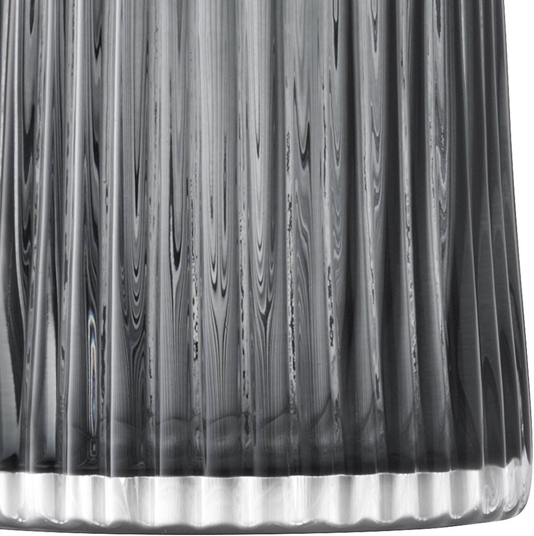 LSA Pleat Vase H20cm Grau Höhe 20 cm Grau, Höhe 20 cm Grau
