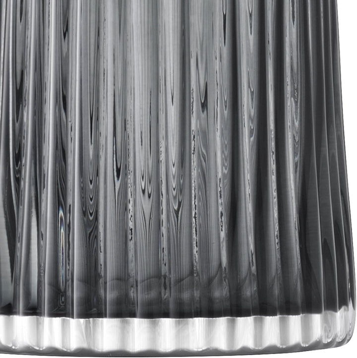 LSA Pleat Vase H20cm Grau Höhe 20 cm Grau, Höhe 20 cm Grau