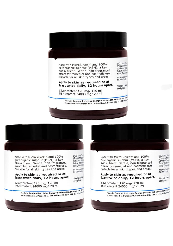Silber-MSM Crème 3 x 120 ml 120 ml (3er Pack), 120 ml (3er Pack)