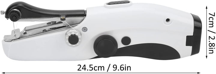 Asixxsix Handnähmaschine, Tragbare Nähmaschine, Kabelloses Mini-Nähgerät, Einfach zu Bedienen und Sc