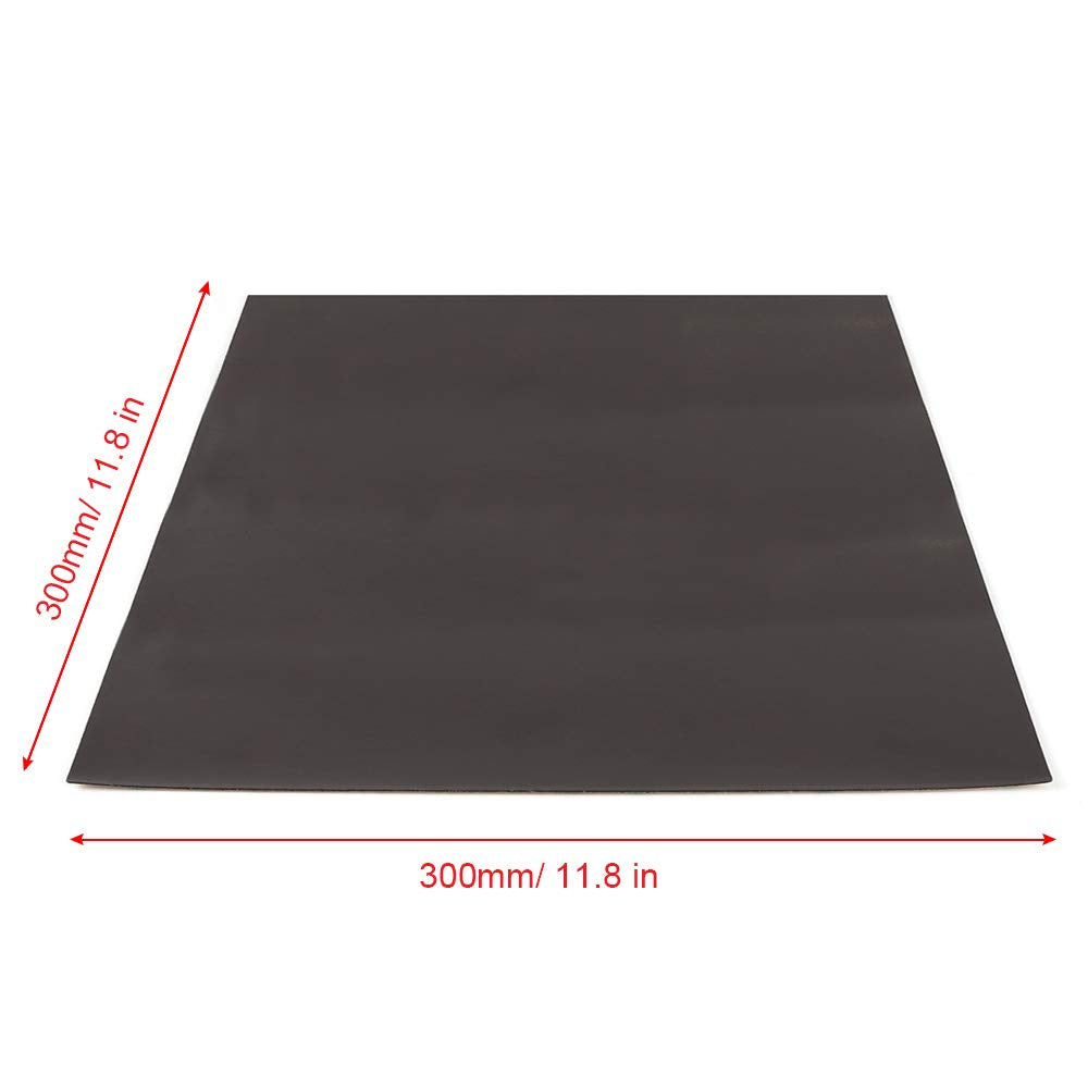 BCZAMD 3D-Drucker Upgrade Bauplatte 300x300 mm/11,8x11,8 Zoll Doppelseitig strukturiertes PEI Feders