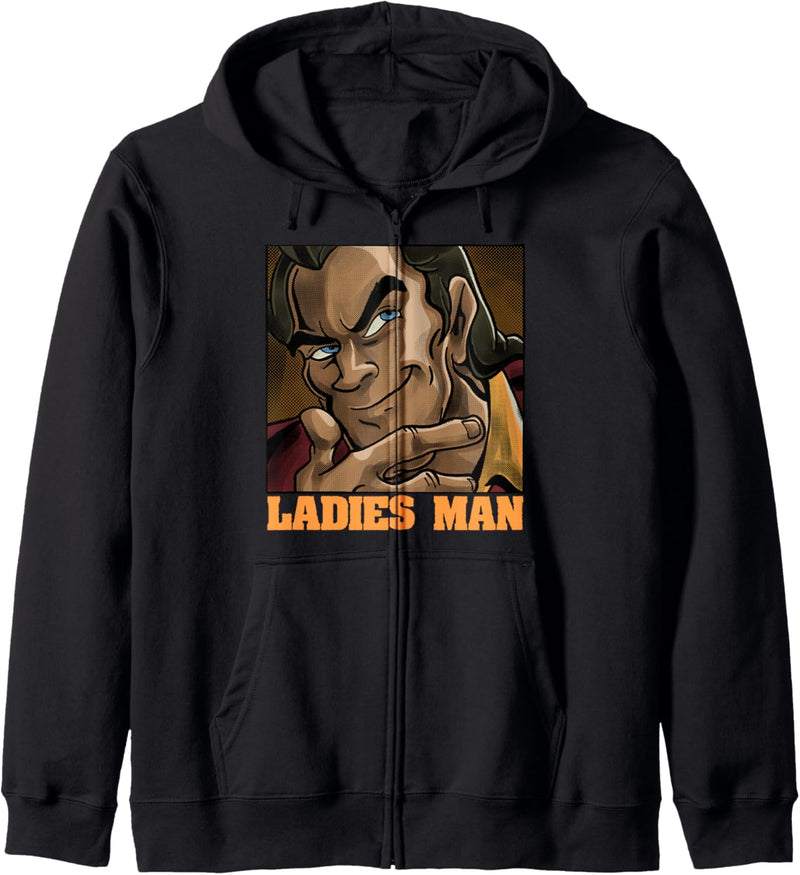 Disney Beauty And Beast Gaston Ladies Man Portrait Kapuzenjacke