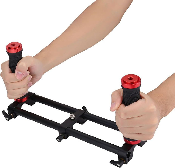 VBESTLIFE Kamera Dual Grip,Extender Griff Gimbal Stabilizer Rig Zubehör für Zhiyun Feiyu
