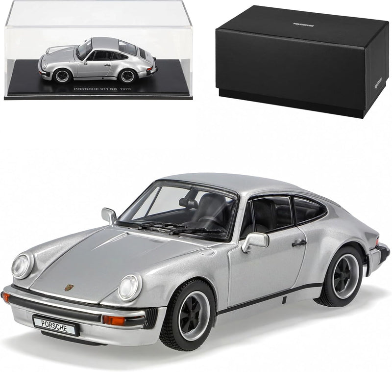 Kyosho Porsche 911 Carrera 1978 SC Silber Coupe G-Modell 1973-1989 1/43 Modell Auto