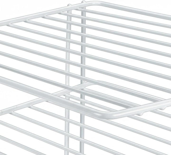 Metaltex 364202095 Silos Eck-Schrankeinsatz, 2-Etagen, 1 - Pack, weiss 1 - Pack A Single, 1 - Pack A