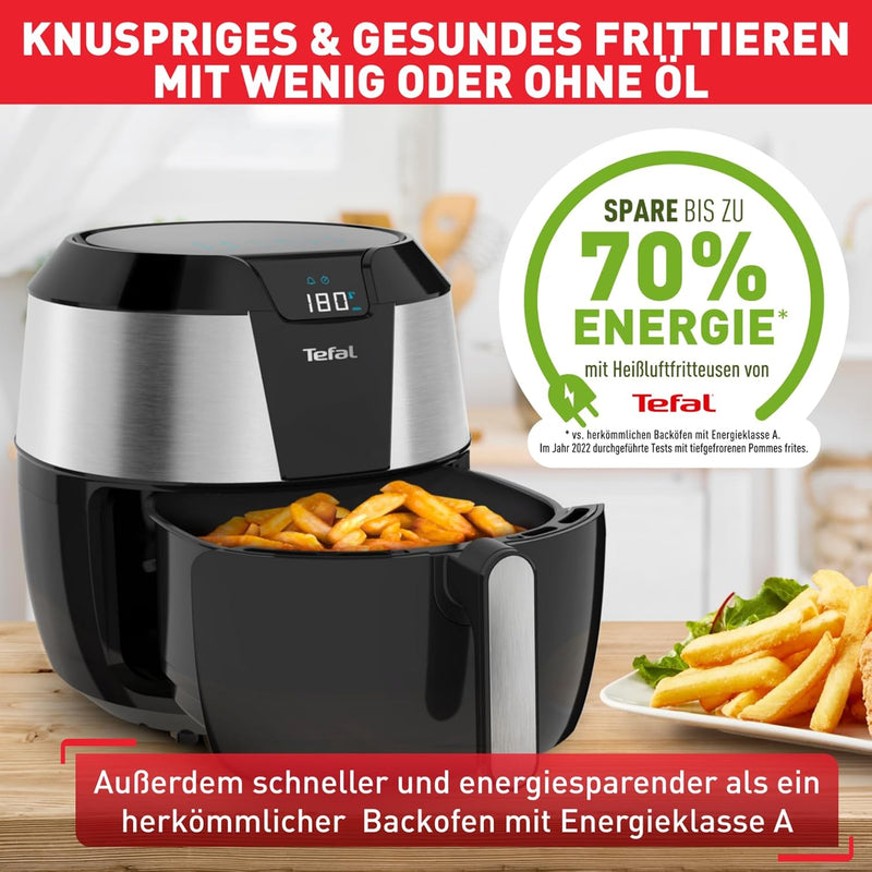 Tefal EY701D Easy Fry XXL Heissluftfritteuse | 1850 Watt | Fassungsvermögen: 1,6 kg | Timer | 8 auto