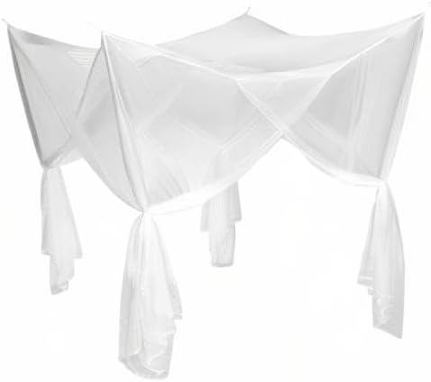 tectake® Moskitonetz Bett Mückenvorhang, Einzel- und Doppelbett, 220 x 220 x 210 cm, Mückenschutz Ca