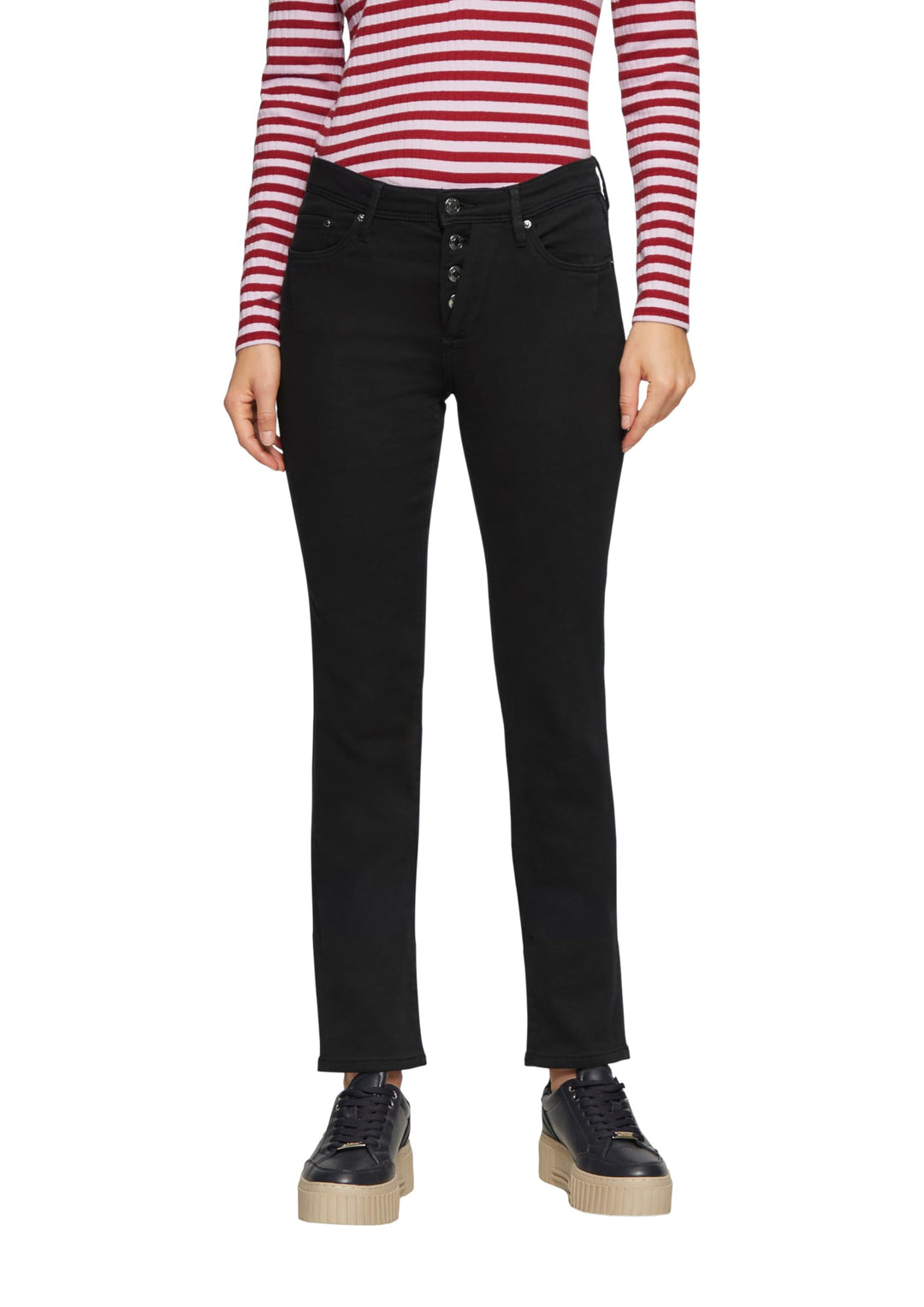 s.Oliver Jeans Betsy/Slim Fit/Mid Rise/Slim Leg 34W / 30L Schwarz, 34W / 30L Schwarz