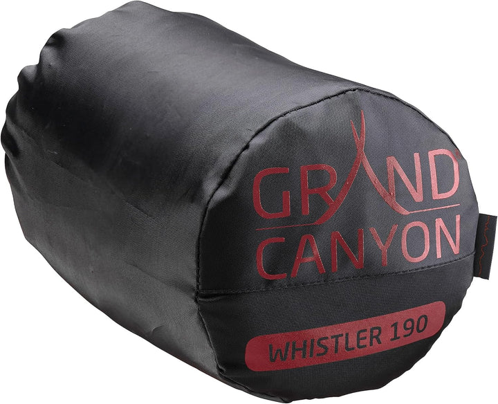GRAND CANYON Schlafsack Whistler 190 Mumien-Schlafsack – Ultraleichter Sommerschlafsack mit Rundum-R