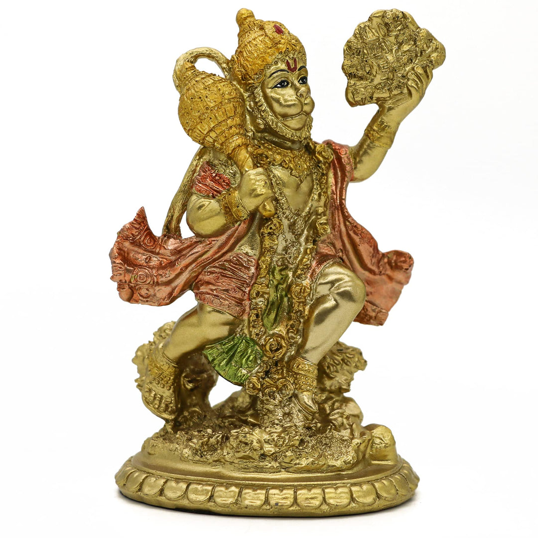 HinduGott fliegende HanumanStatue – kleine indische Idol Hanuman Murti Pooja Skulptur Indien Herrn F
