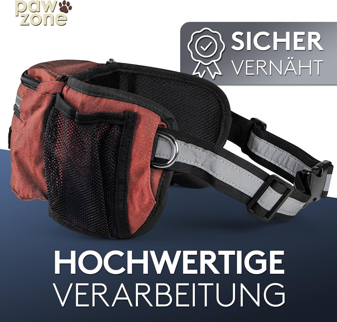 PAWZONE® Futterbeutel Hunde - Leckerlibeutel für Hunde - Bauchtasche für Hunde Zubehör - Leckerlieta