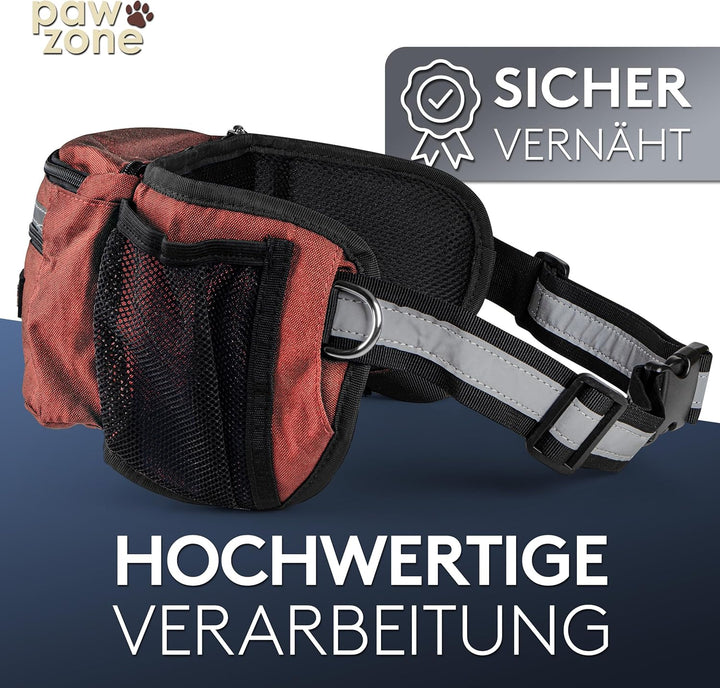 PAWZONE® Futterbeutel Hunde - Leckerlibeutel für Hunde - Bauchtasche für Hunde Zubehör - Leckerlieta