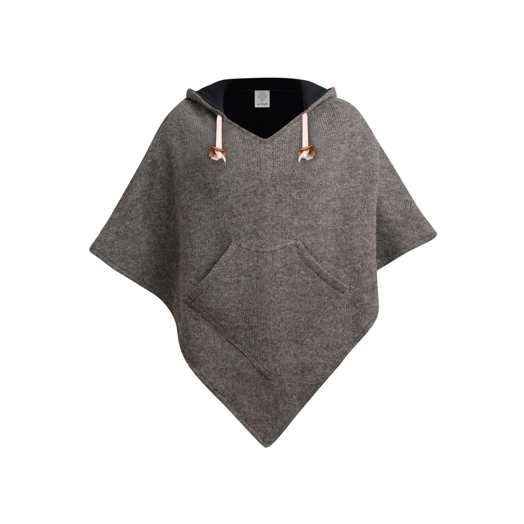 virblatt - Poncho Herren Wolle & Poncho Damen | Wolle &Polarfleece Herren Poncho Winter Fleece warm