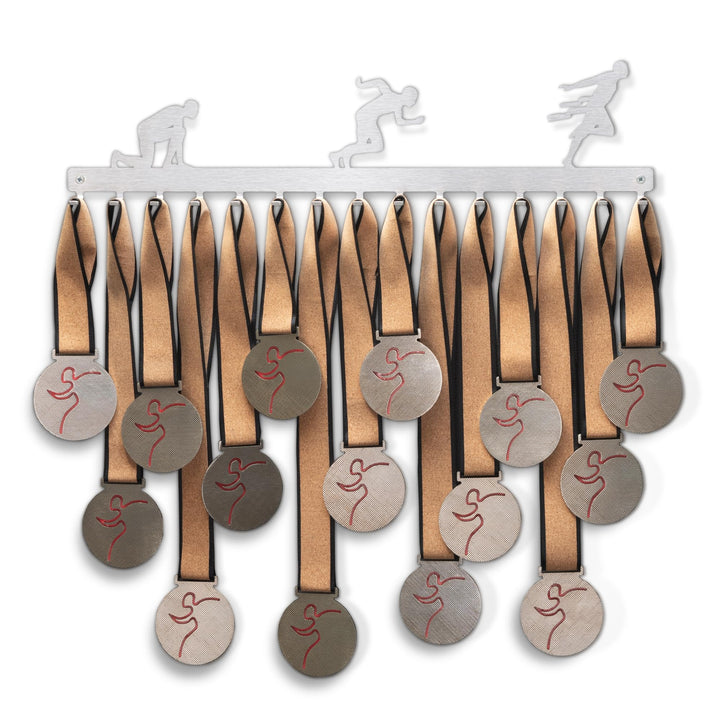 Qthrone laufender Medaillenhaken - Marathon Medaillen Display - Running Medaillenanzeige - Running M